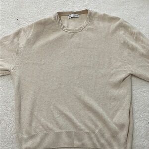 Zara kids Beige Crewneck Sweater
